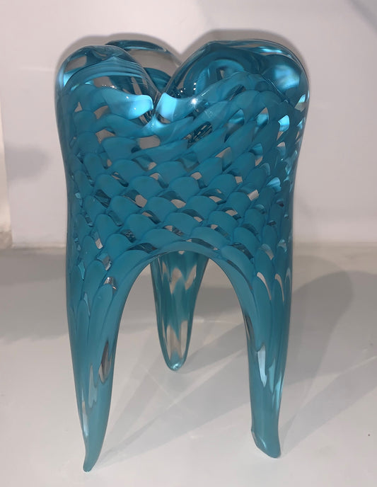Mighty Molar Solid Glass Tooth Sculpture