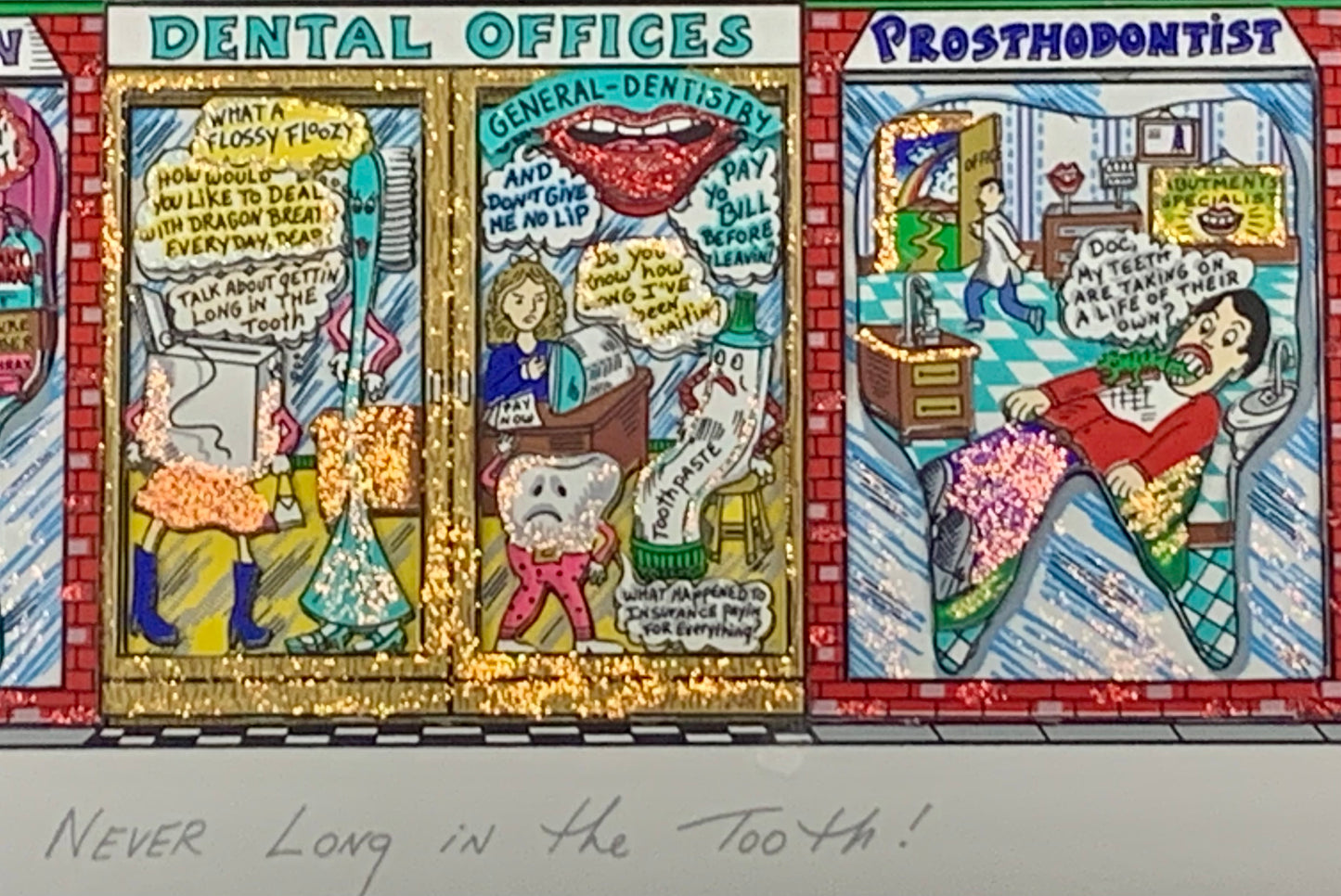 Never Long in the Tooth - Fazzino 3-D Art PR 10/50