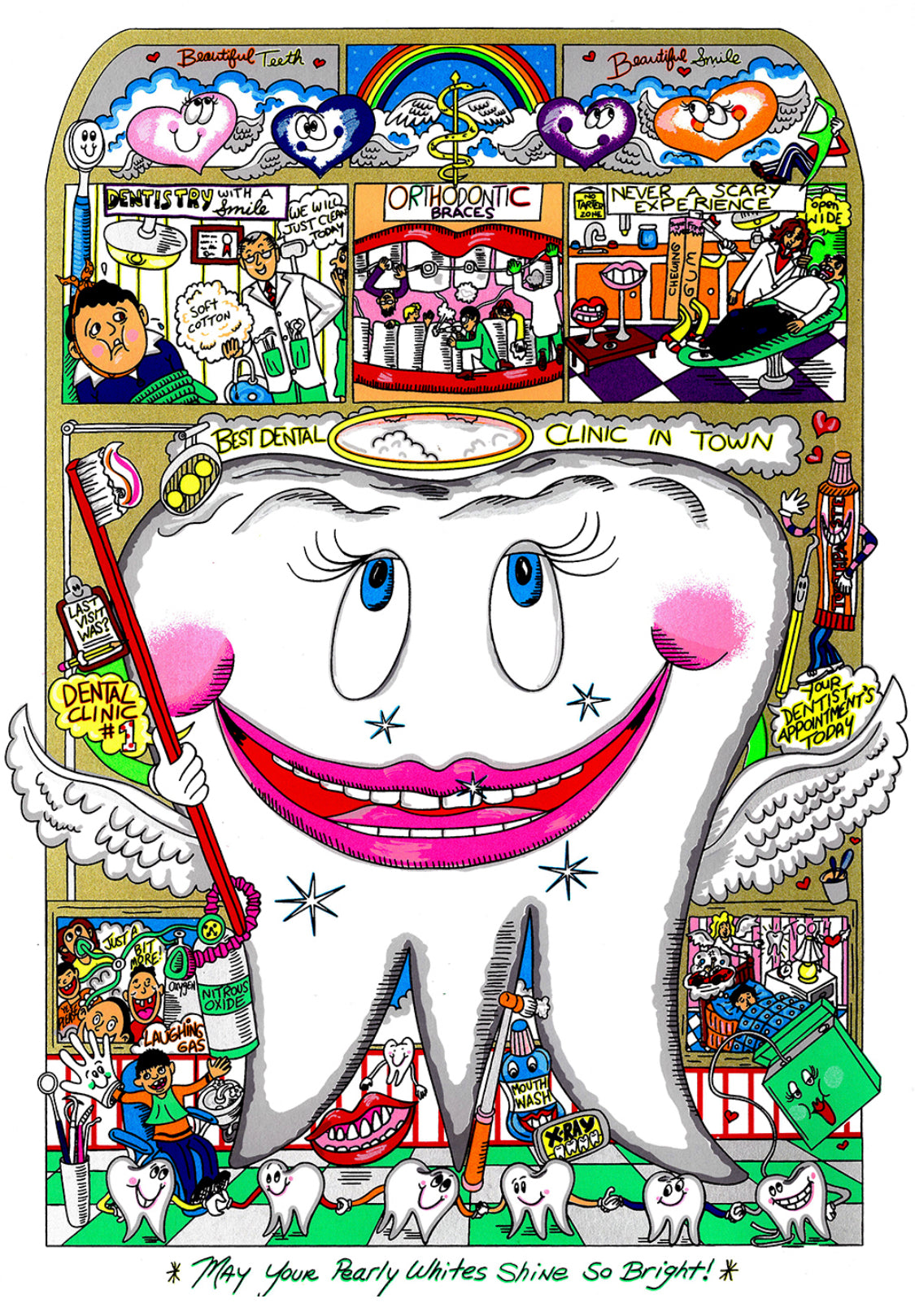 Charles Fazzino 3-D Dental Art