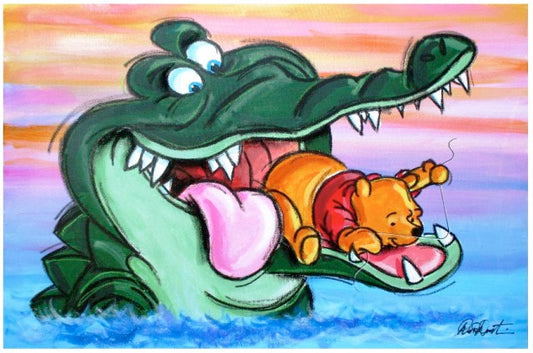 Pooh and Croc 36" x 24"