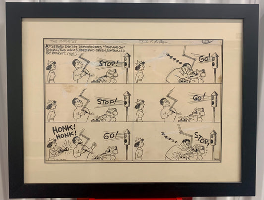 1940 Original Dental Themed Comic Strip