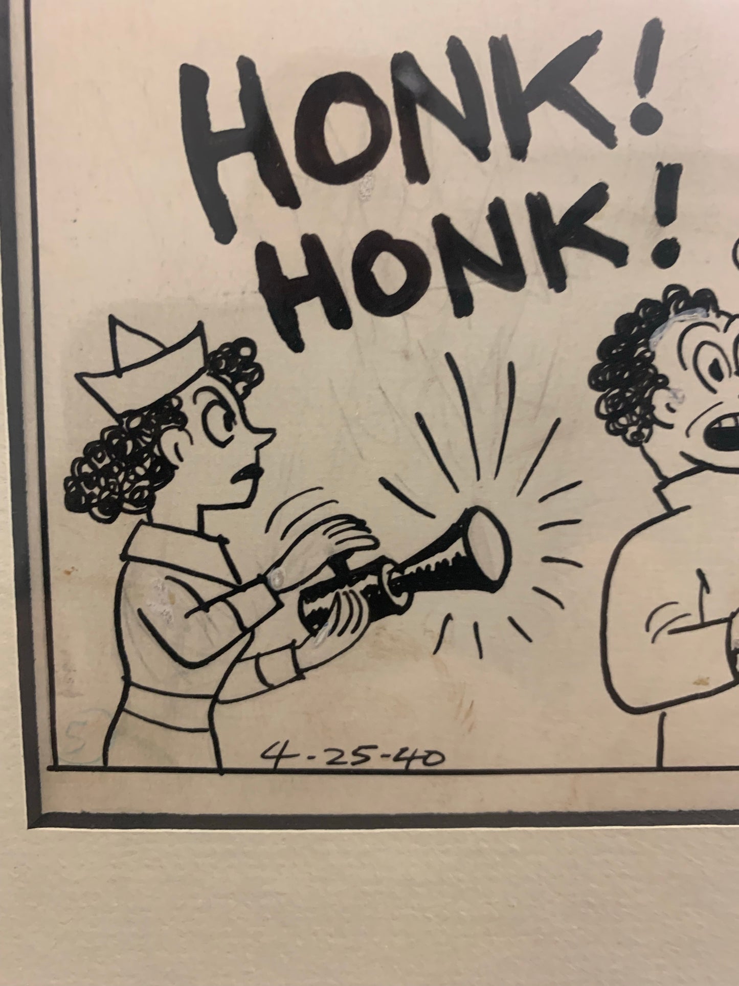 1940 Original Dental Themed Comic Strip